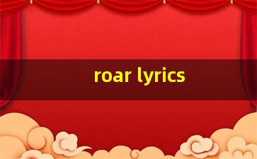 roar lyrics